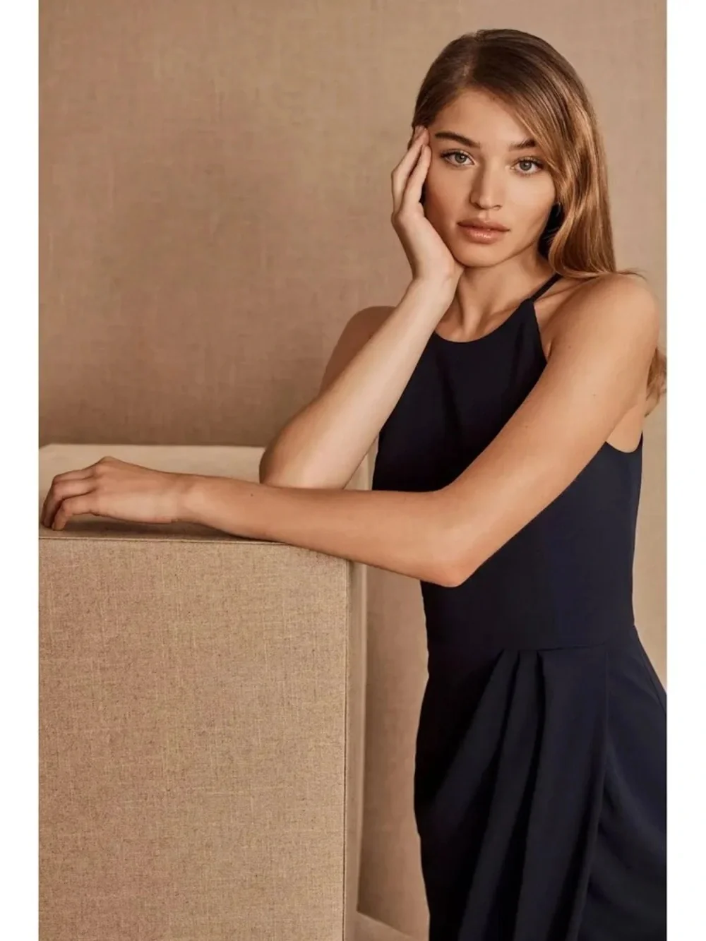 BHLDN Marceau Dress, Navy
